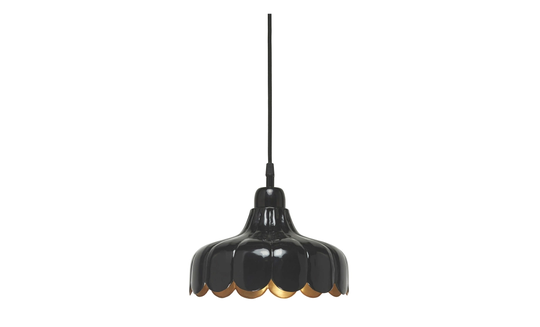 WELLS Taklampa Svart 24cm
