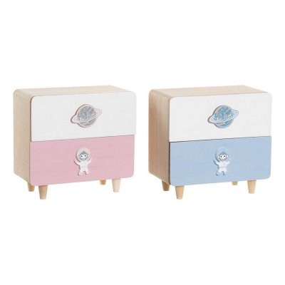 Byrå DKD Home Decor � Trä MDF (2 pcs) (20 x 10 x 19 cm)