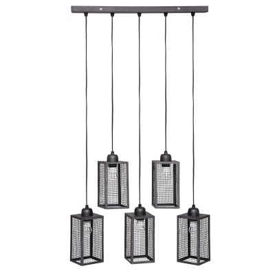 Taklampa Atmosphera Hune 25W Taklampa Svart Metall (110 x 58 x 10 cm)