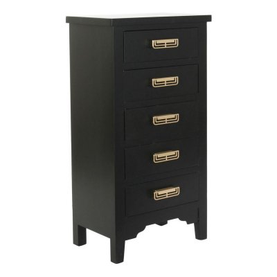 Byrå DKD Home Decor Metall Trä MDF (48 x 30 x 92 cm)