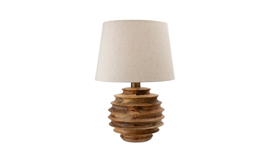 SVALE Bordslampa Mangoträ Natur