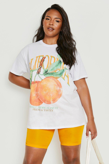 Plus - California T-Shirt, White