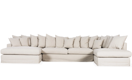 MONACO PREMIUM U-Soffa Höger Beige
