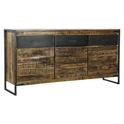 Skänk DKD Home Decor Stål Mangoträ (170 x 42 x 85.6 cm)