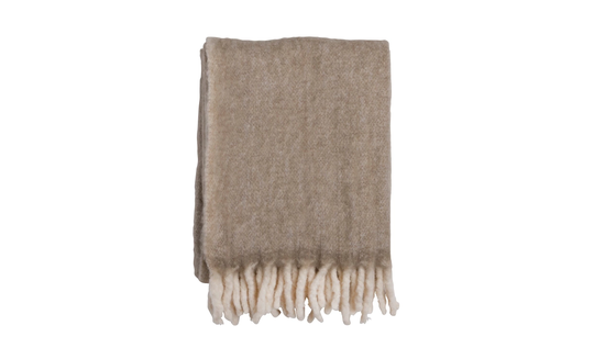 MORGAN Pläd, Beige
