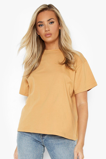Basic Oversize T-Shirt, Beige