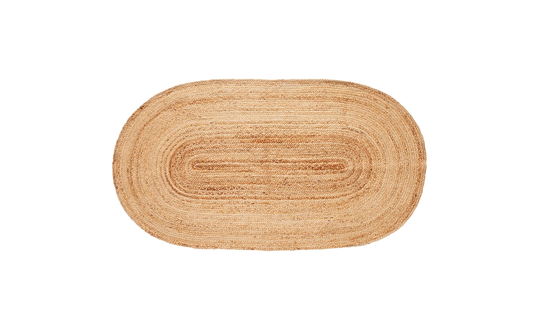 JUTE Oval Matta 100x200 Natur