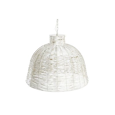 Taklampa DKD Home Decor Gyllene Vit Järn 50 W (51 x 51 x 38 cm)