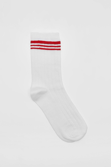 Sportstrumpor Med Röda Ränder, Red