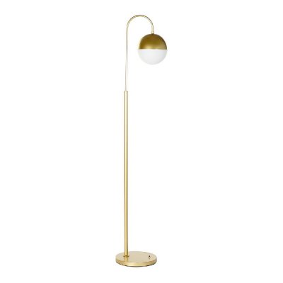 Golvlampa DKD Home Decor Vit Metall Glas Gyllene (28 x 35 x 165 cm)