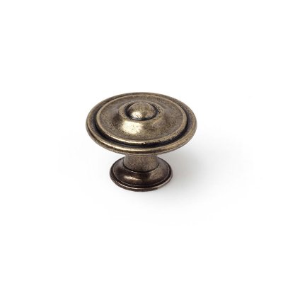 Dörrhandtag Rei Antikbehandlad Rund Metall 4 Delar (Ø 3,5 x 2,6 cm)