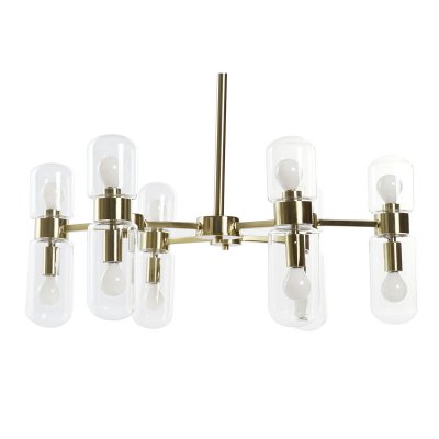 Taklampa DKD Home Decor Gyllene 220 V 50 W (68 x 68 x 55 cm)