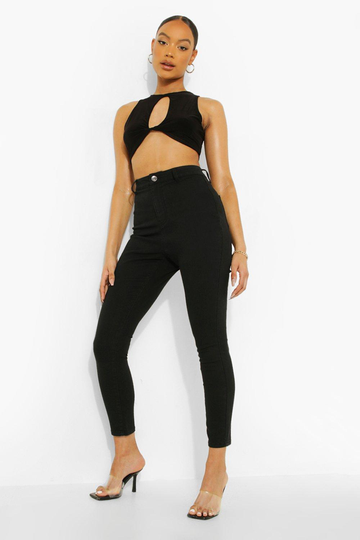 Jeans Med Hög Midja