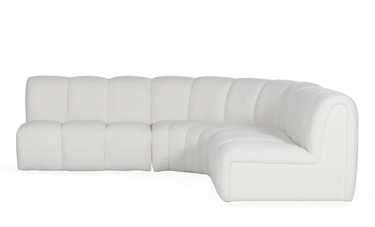 LE-BON Modulsoffa L Teddy Offwhite