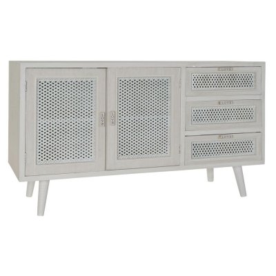 Skänk DKD Home Decor Vit Trä MDF (110 x 41 x 64 cm)