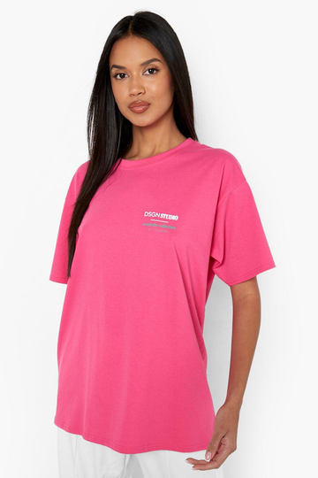 Dsgn Studio Oversize T-Shirt, Pink
