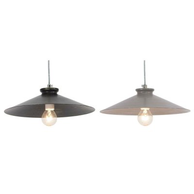 Taklampa DKD Home Decor Svart Metall (26 x 26 x 6 cm) (2 pcs)