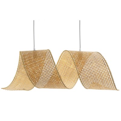 Taklampa DKD Home Decor Bambu 250 V Ljusbrun (90 x 30 x 30 cm)