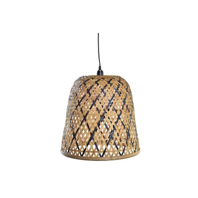Taklampa DKD Home Decor Svart Brun 220 V 50 W (41 x 41 x 39 cm)
