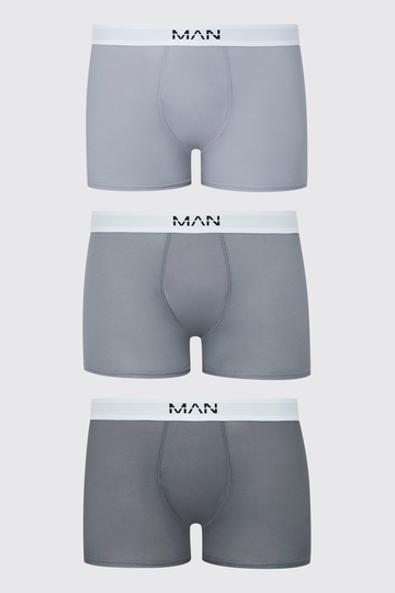 Plus Man Dash Grå Boxerkalsonger (3-Pack), Multi