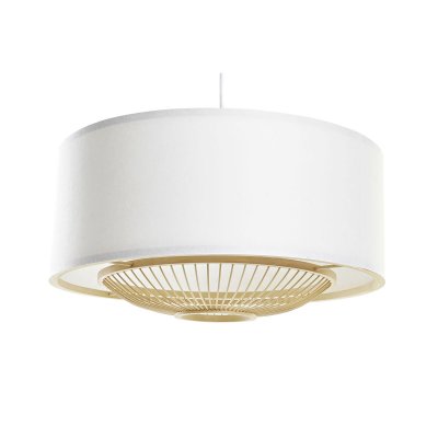 Taklampa DKD Home Decor Naturell Vit 220 V 50 W (50 x 50 x 30 cm)