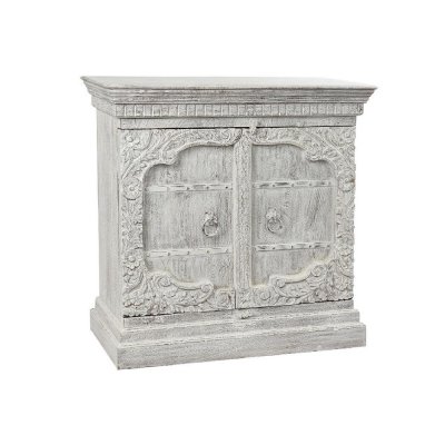 Kommod DKD Home Decor Metall Mangoträ (100 x 43 x 100 cm)