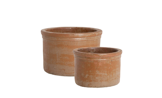 LINNEA Kruka 2-set Terracotta