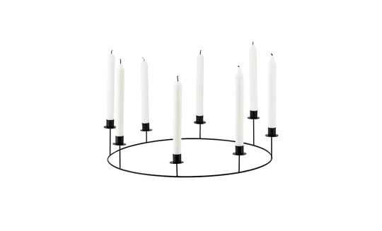 CANDLE Ljusstake Svart