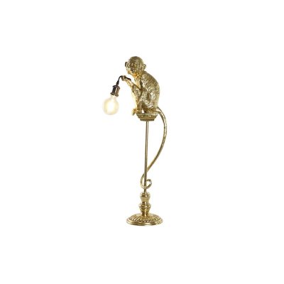 Golvlampa DKD Home Decor Gyllene Harts 50 W (26,5 x 20,5 x 93 cm)