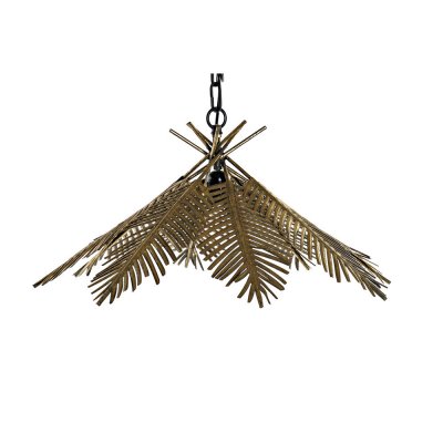 Taklampa DKD Home Decor Antikbehandlad Gyllene Metall 220 V (62 x 62 x 123 cm)