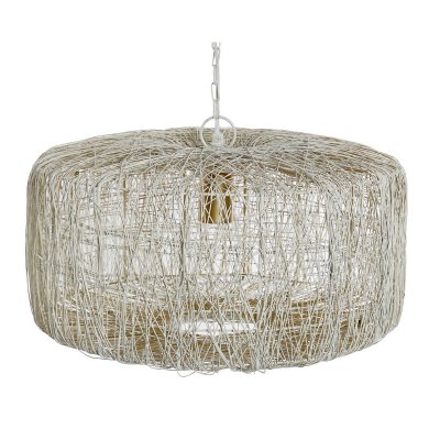 Taklampa DKD Home Decor Silvrig Silver 50 W (46 x 46 x 23 cm)