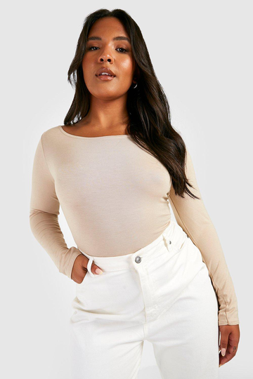 Plus - Basic Body Med Låg Rygg, Beige