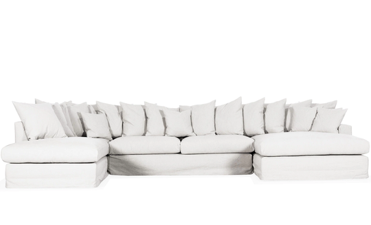 MONACO PREMIUM U-Soffa Vänster Vit