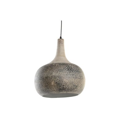 Taklampa DKD Home Decor Naturell Beige Mörkgrå 50 W (37 x 37 x 48 cm)
