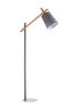 JOVIK golvlampa av grå metall