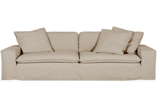 DOVER Grand Deluxe 4-sitssoffa Linnebeige