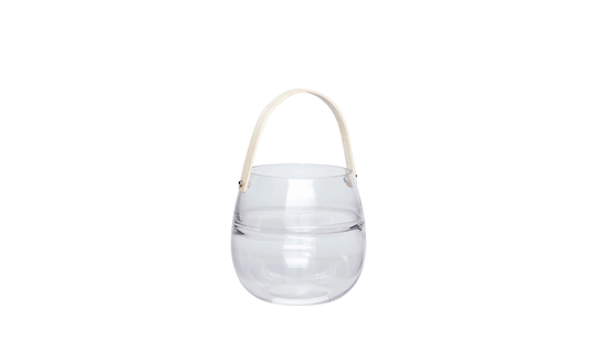 LYKTA Glas/Bambu Liten
