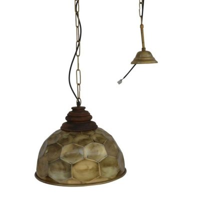 Taklampa DKD Home Decor 25W Gyllene 50 W (39 x 39 x 34 cm)