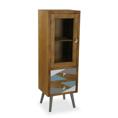 Visningsställ Versa Brun Trä MDF furuträ (33 x 120 x 43 cm)