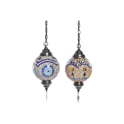 Taklampa DKD Home Decor Multicolour 220 V 50 W (20 x 20 x 36 cm) (2 antal)