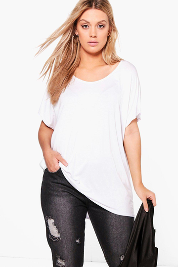 Plus - T-Shirt I Oversize-Modell, White