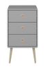 Nattduksbord Softline, 3 lådor