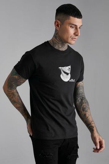Offcl T-Shirt Med Tryck, Black