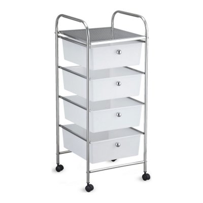 Byrå Confortime Metall Plast Med hjul (33 x 32,5 x 78 cm)