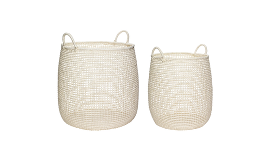 FÖRVARINGSKORG 2-pack Vit