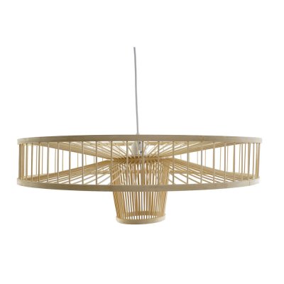 Taklampa DKD Home Decor Bambu (70 x 70 x 22 cm)