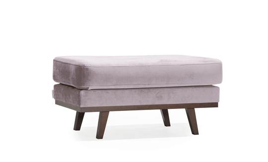 STOCKHOLM Fotpall Velvet Edition Rosa