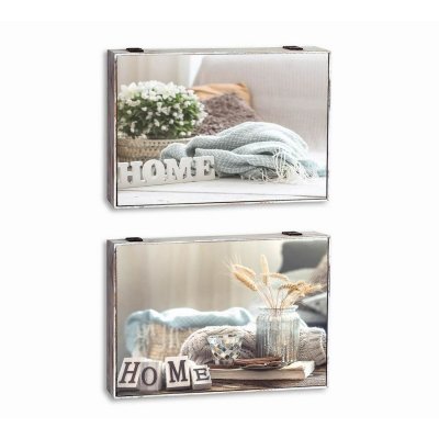 Omslag DKD Home Decor Home Räknare 46,5 x 6 x 31,5 cm 2 antal Trä MDF