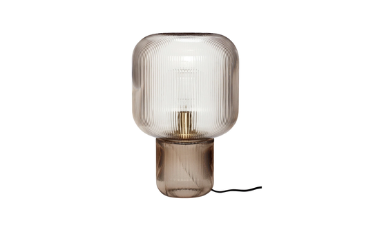 BORDSLAMPA Glas Rök