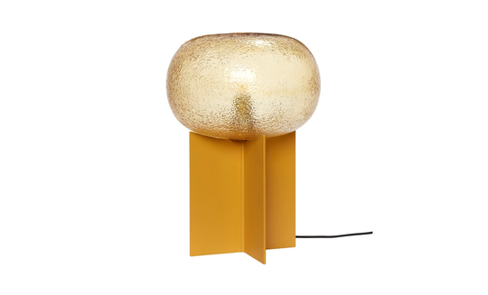 BORDSLAMPA Glas Orange